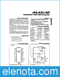 Maxim MX7578 datasheet