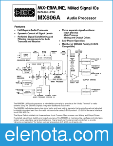 CML MX806A datasheet