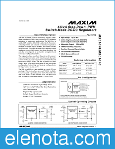 Maxim MXL1076 datasheet