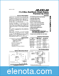 MAXIM - Dallas Semiconductor MXL1178 datasheet