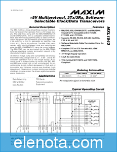 MAXIM - Dallas Semiconductor MXL1543 datasheet