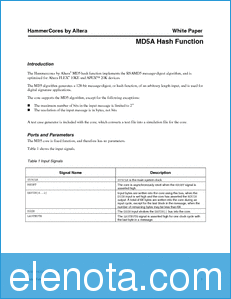 Altera Megafunctions & Signal Processing datasheet