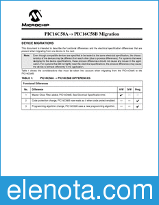 Microchip Migrations datasheet