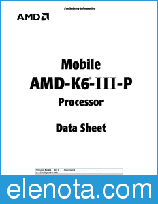 AMD Mobile datasheet