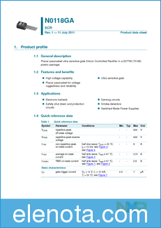NXP N0118GA datasheet