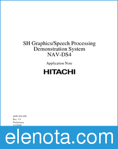 Hitachi NAV-DS4 datasheet
