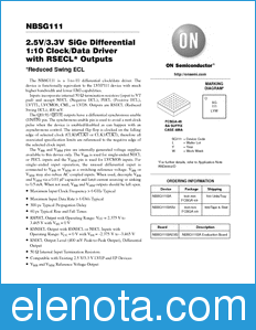 ON Semiconductor NBSG111 datasheet