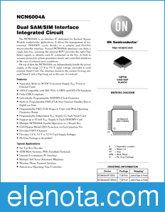 ON Semiconductor NCN6004A datasheet