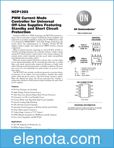 ON Semiconductor NCP1203/D datasheet