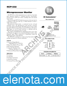 ON Semiconductor NCP1232 datasheet