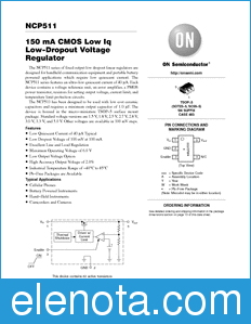 ON Semiconductor NCP511 datasheet