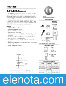 ON Semiconductor NCV1009 datasheet