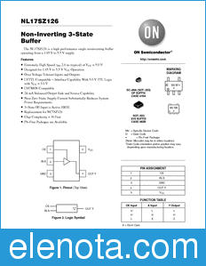 ON Semiconductor NL17SZ126 datasheet