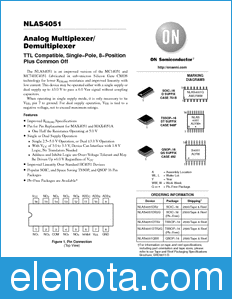 ON Semiconductor NLAS4051 datasheet