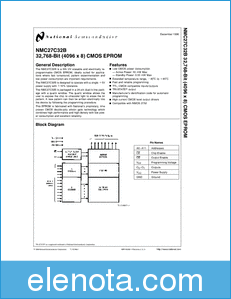 National Semiconductor NMC27C32B datasheet