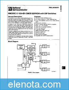 National Semiconductor NMC95C12 datasheet
