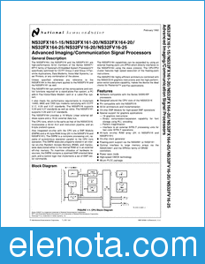 National Semiconductor NS32FV16 datasheet