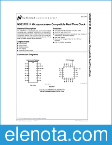 National Semiconductor NS32FX211 datasheet