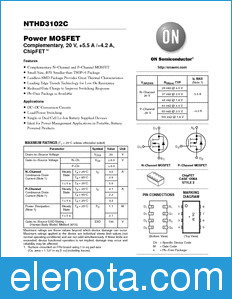 ON Semiconductor NTHD3102C datasheet