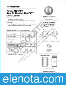ON Semiconductor NTHD5902T1 datasheet