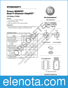 ON Semiconductor NTHD5905T1 datasheet