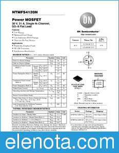 ON Semiconductor NTMFS4120N datasheet