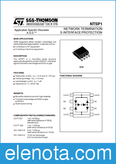 STMicroelectronics NTSP1 datasheet