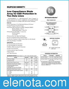 ON Semiconductor NUP2301MW6T1 datasheet