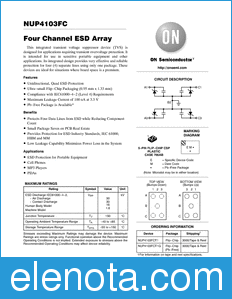 ON Semiconductor NUP4103FC datasheet