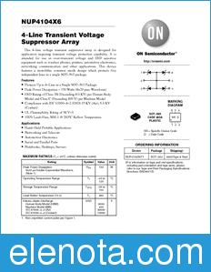 ON Semiconductor NUP4104X6 datasheet