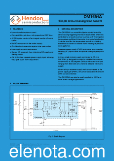 Hendon Semiconductors OM1654A datasheet