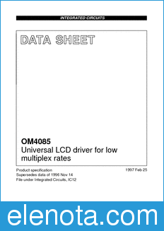 Philips OM4085 datasheet