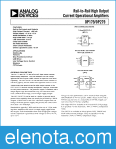 Analog Devices OP279 datasheet