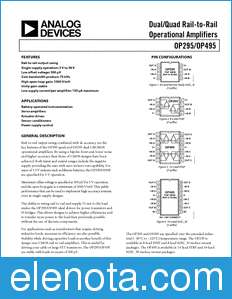 Analog Devices OP295 datasheet