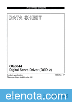 Philips OQ8844 datasheet