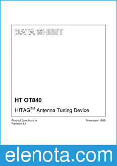 Philips OT840 datasheet