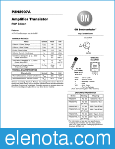 ON Semiconductor P2N2907A datasheet