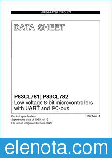Philips P83CL781 datasheet