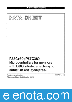 Philips P83Cx80 datasheet