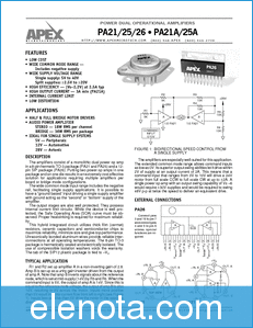 Apex Microtechnology PA25A datasheet