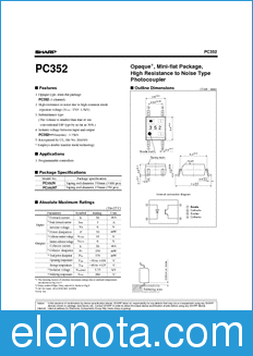 Sharp PC352 datasheet