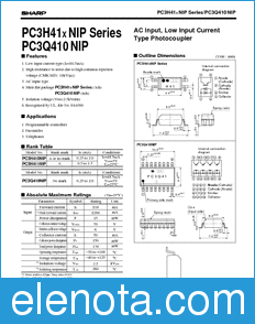 Sharp PC3H41X datasheet