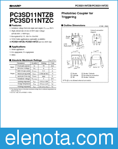 Sharp PC3SD11NTZB datasheet