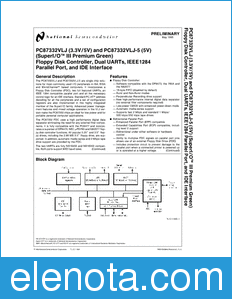 National Semiconductor PC87332 datasheet