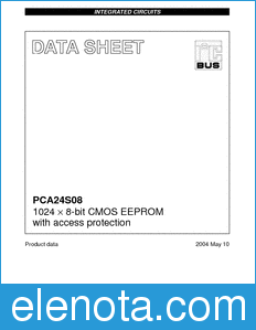 Philips PCA24S08 datasheet