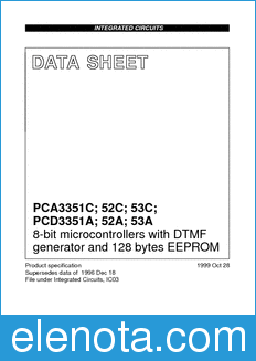 Philips PCA3351C datasheet