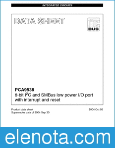 Philips PCA9538 datasheet