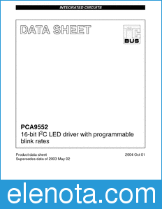 Philips PCA9552 datasheet