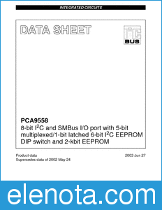 Philips PCA9558 datasheet