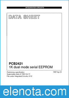 Philips PCB2421 datasheet